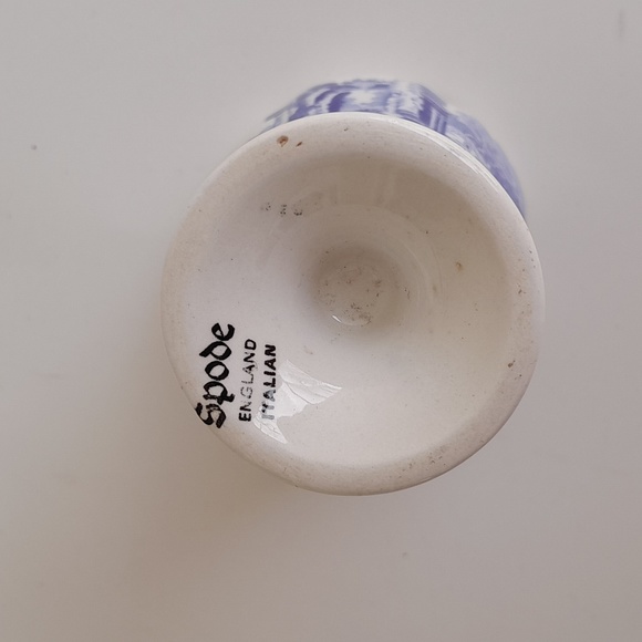 Spode Egg Cup Blue White Italian Spode England Vintage - Picture 7 of 9